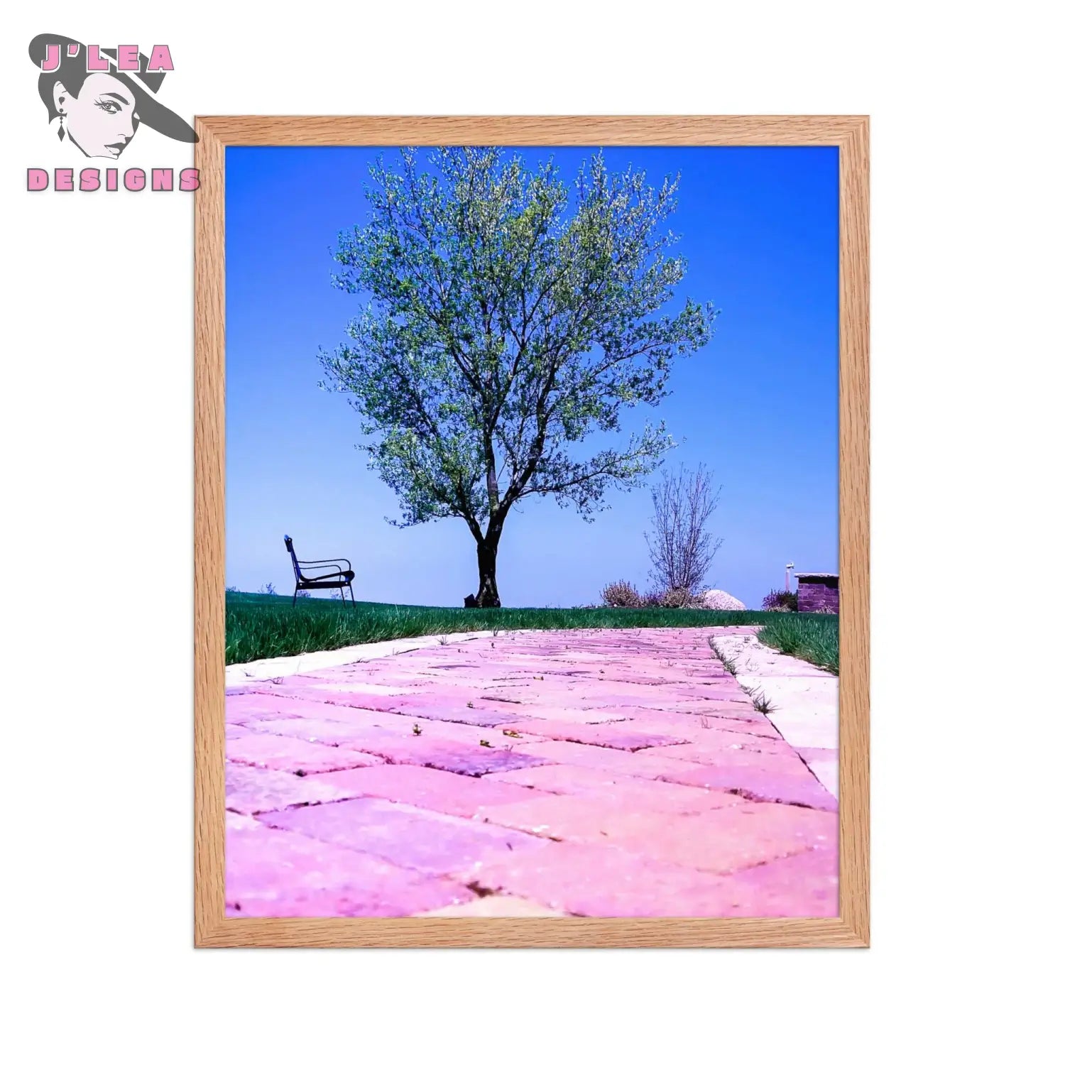 Sheffield Lake Ohio USA - Framed Fine Art Landscape Print by J’Lea Designs - Red Oak - Wall Art