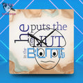 peaNUT in the BUTTer Timekeeper by J Lea Designs | Square Acrylic Wall Clock - Jody Cunningham
