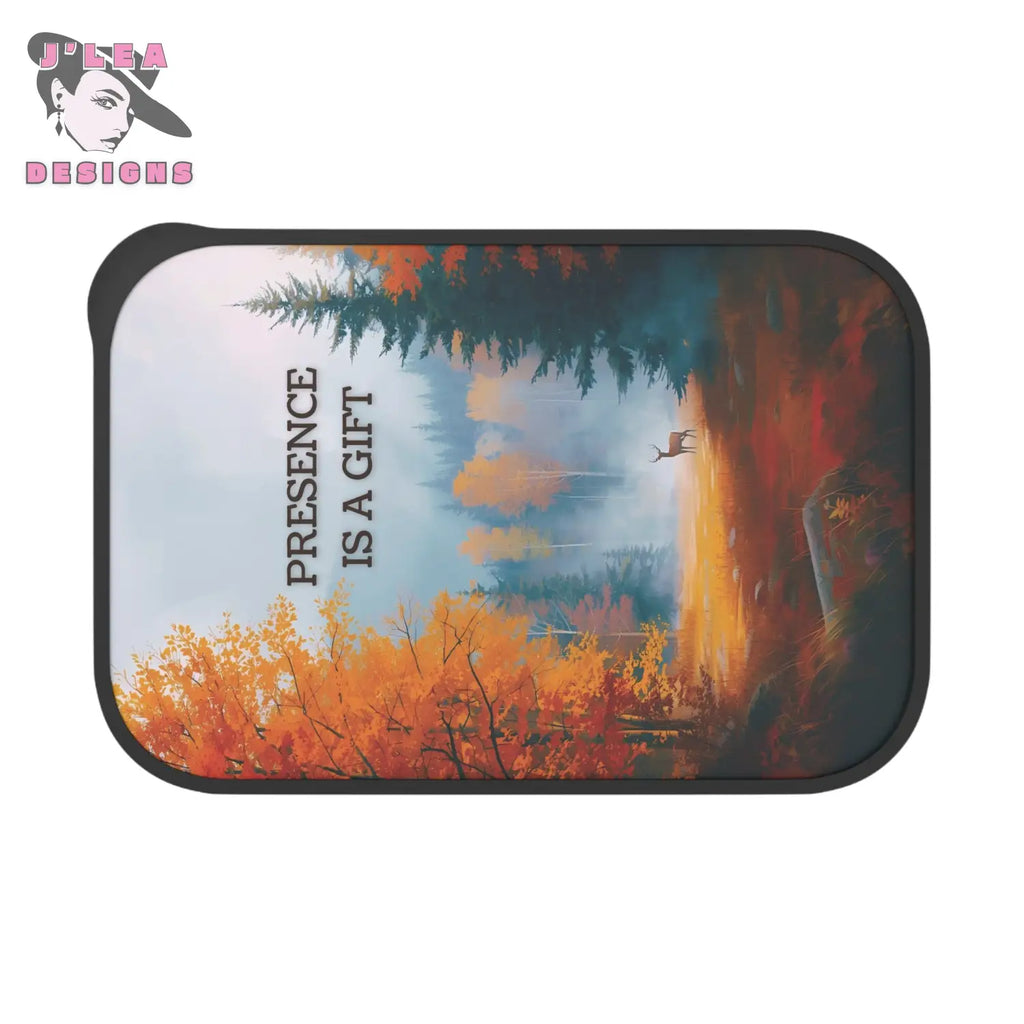 Presence Is a Gift by J’Lea Designs – Transformative Eco-Friendly Bento Box with Autumn Forest Design - Novembers