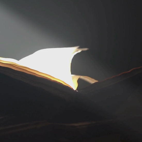 story book video with pages turning with text that sounds like a written letter from someone important.