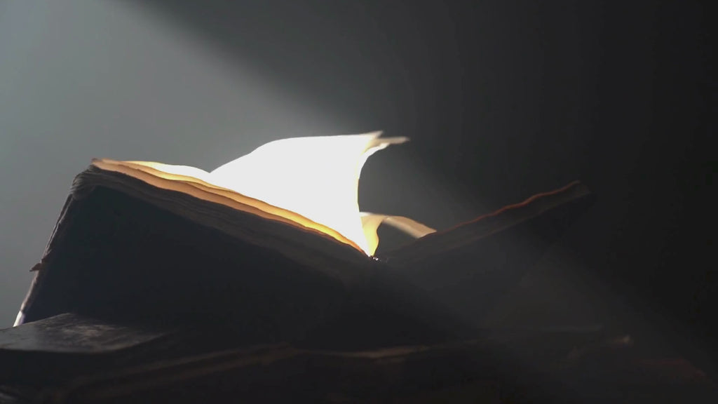 story book video with pages turning with text that sounds like a written letter from someone important.