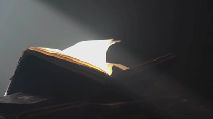story book video with pages turning with text that sounds like a written letter from someone important.