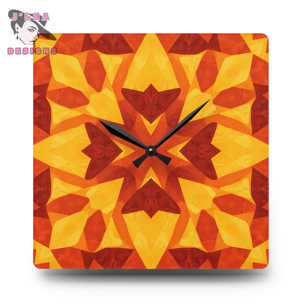 Radiant Gratitude by J’Lea Designs - Kaleidoscope Wall Clock – Novembers Limited Edition TimeKeepers of Transformation