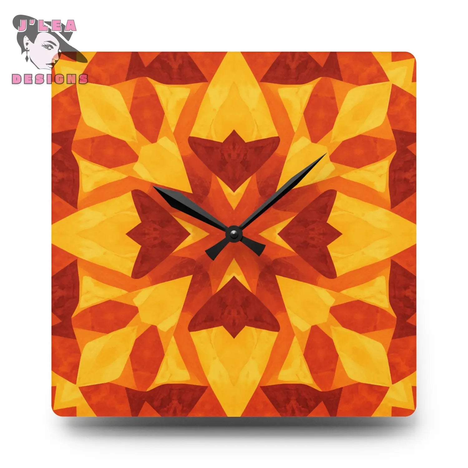 Radiant Gratitude by J’Lea Designs - Kaleidoscope Wall Clock – Novembers Limited Edition TimeKeepers of Transformation