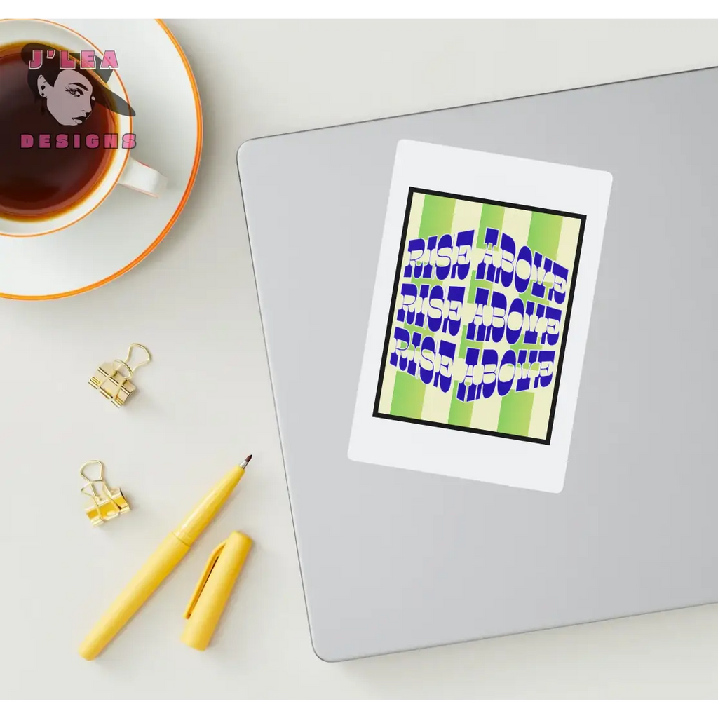 Rise Above - Retro Stripe Edition - Digital Art Print by J’Lea Designs - Download and Print Art