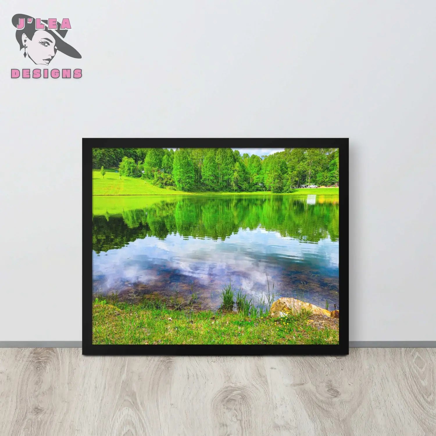 Galax Virginia Breathtaking Framed Fine Art Landscape Print by J’Lea Designs - Black - Wall Art