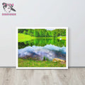 Galax Virginia Breathtaking Framed Fine Art Landscape Print by J’Lea Designs - White - Wall Art