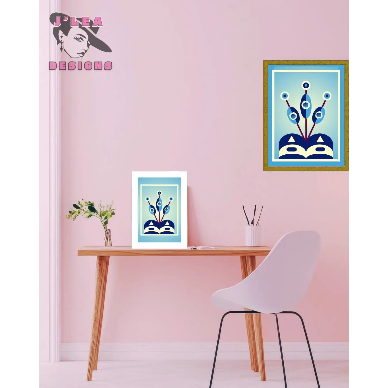 Sacred Bloom Geometric Cosmic Art Print - Download and Print Art