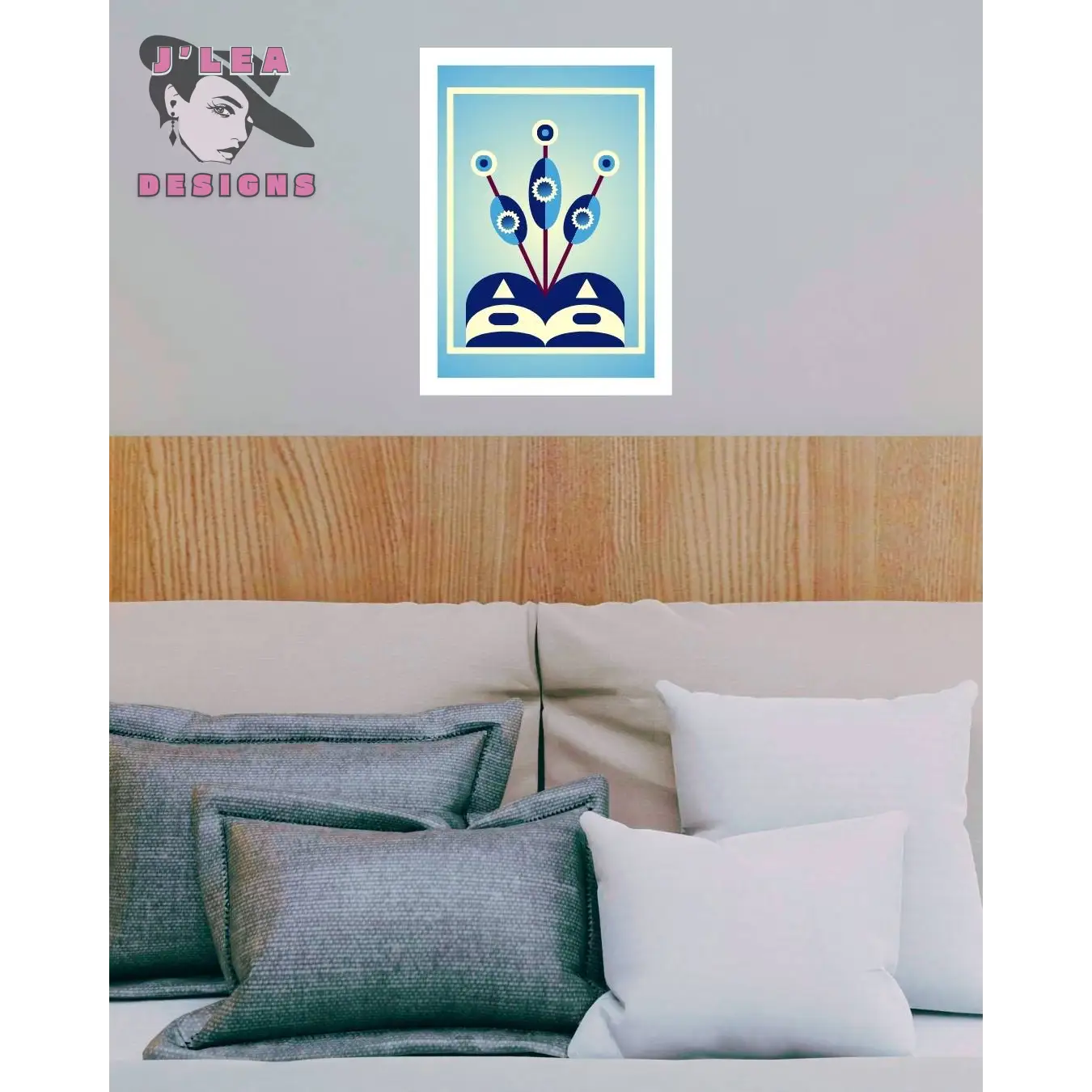 Sacred Bloom Geometric Cosmic Art Print - Download and Print Art