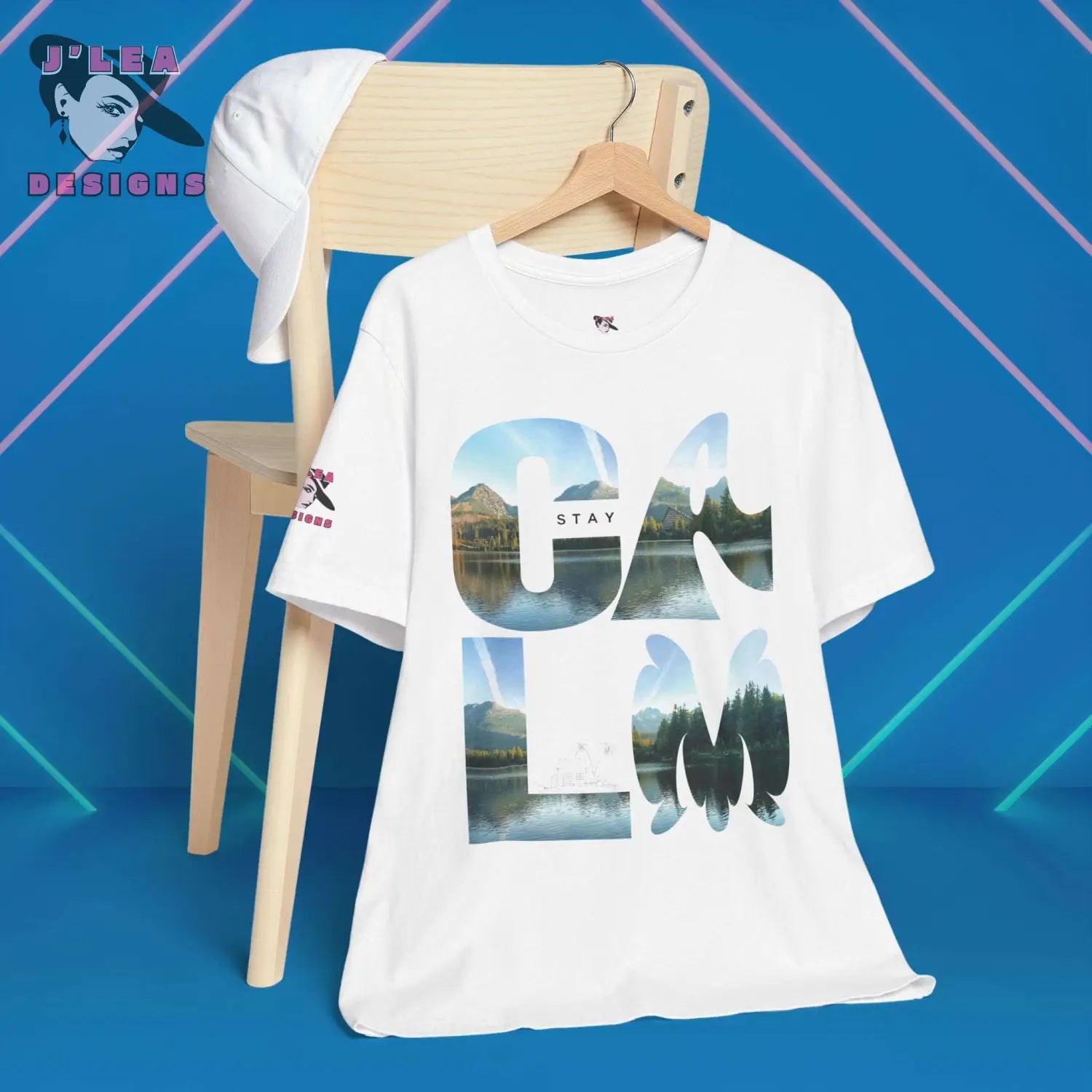 STAY CALM | Adult Unisex Jersey Tee | Typography Design | Statement Shirt - J'Lea Designs