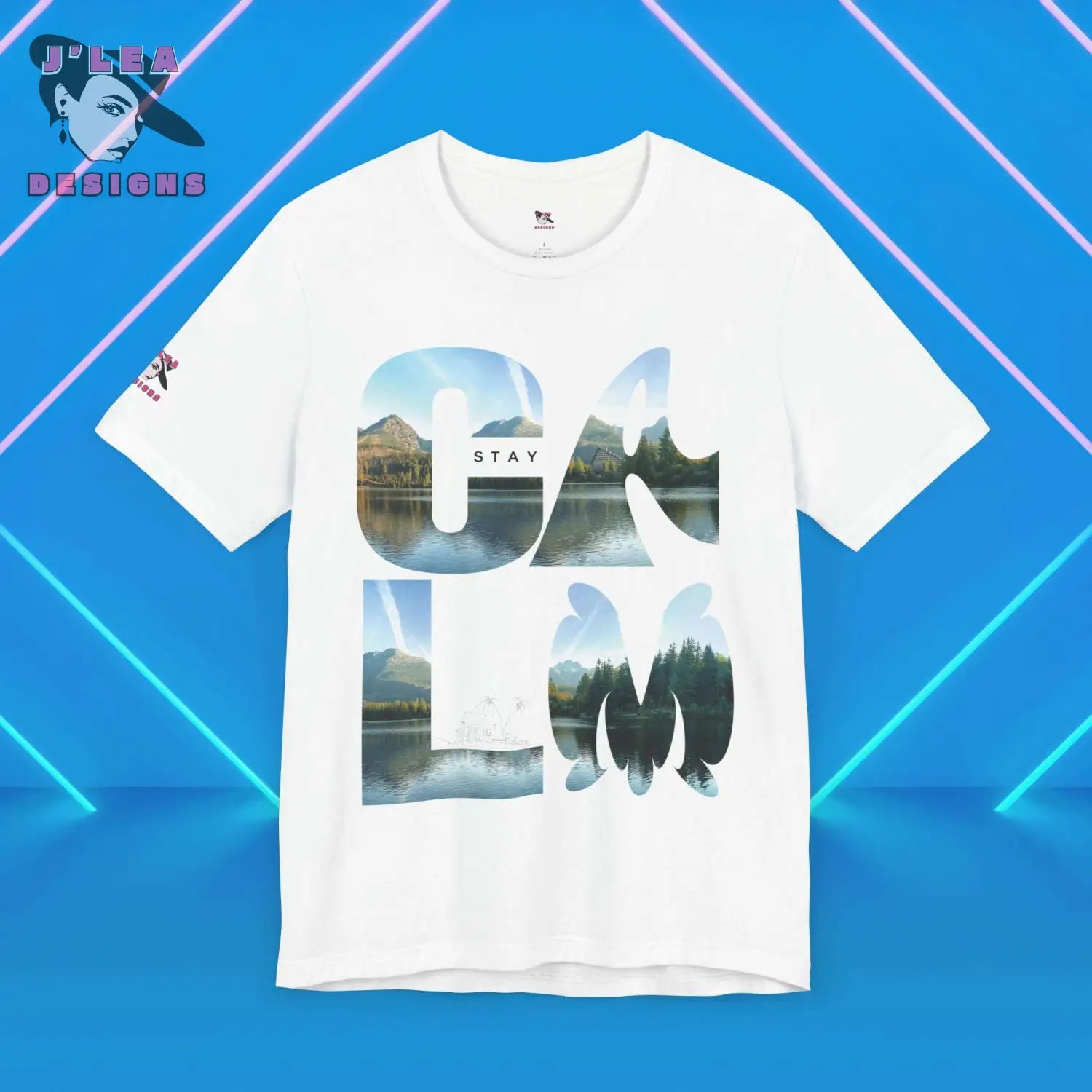 STAY CALM | Adult Unisex Jersey Tee | Typography Design | Statement Shirt - J'Lea Designs