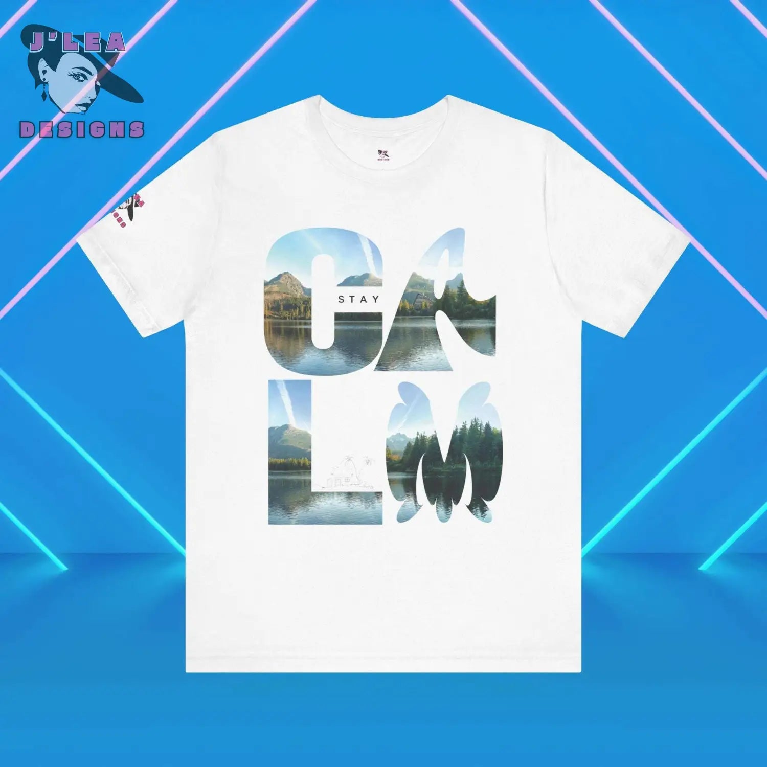 STAY CALM | Adult Unisex Jersey Tee | Typography Design | Statement Shirt - J'Lea Designs