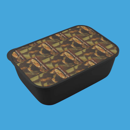Stirring Magic: Patterned Bento Lid and Stylish Bento Box with Utensils by J’Lea Designs - Perfect for Lunch Meal Prep