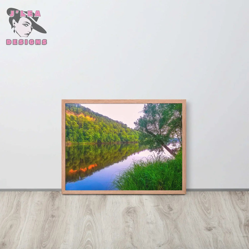 Tranquil Waters: Nature's Reflection | Framed Photography Print - J'Lea Designs