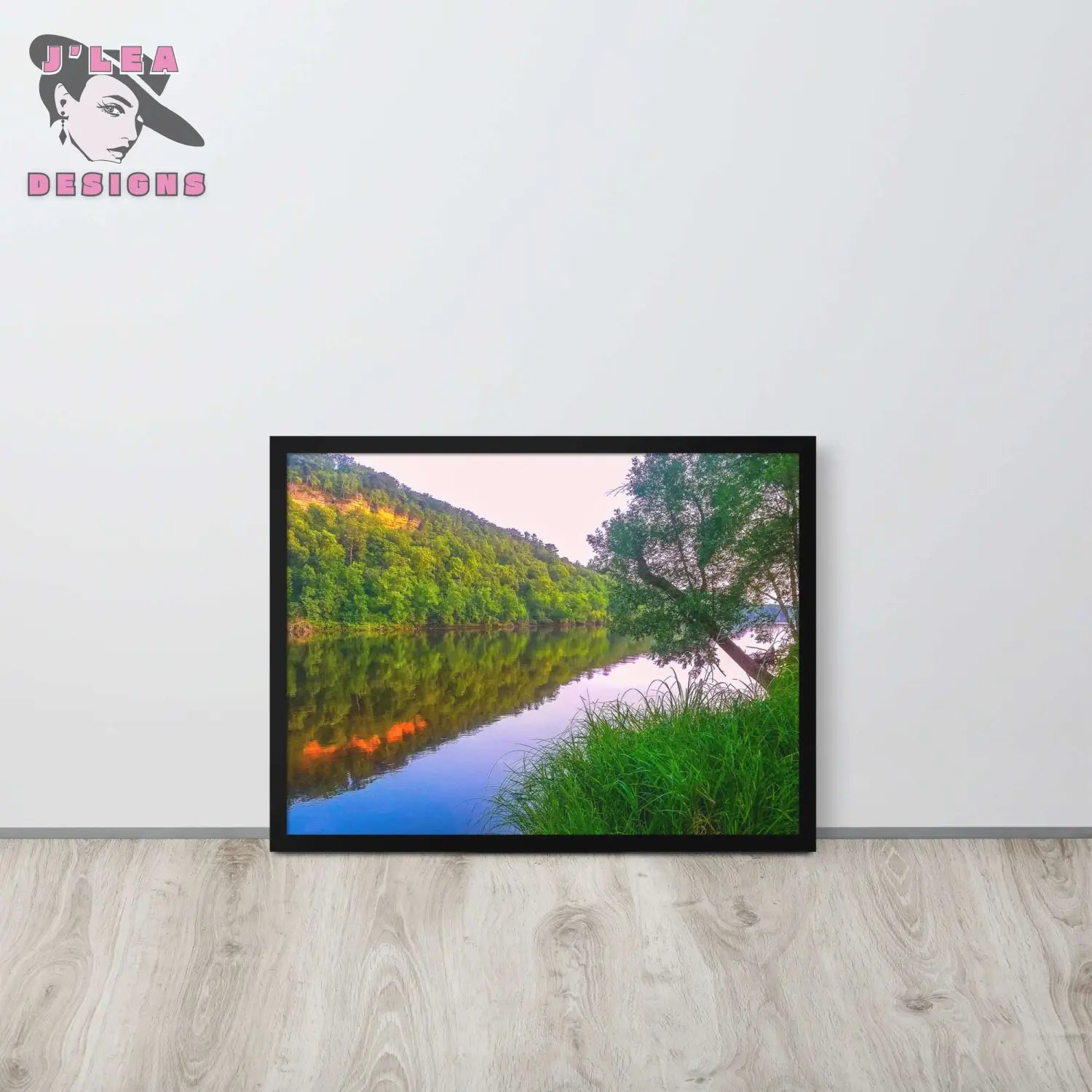 Tranquil Waters: Nature's Reflection | Framed Photography Print - J'Lea Designs