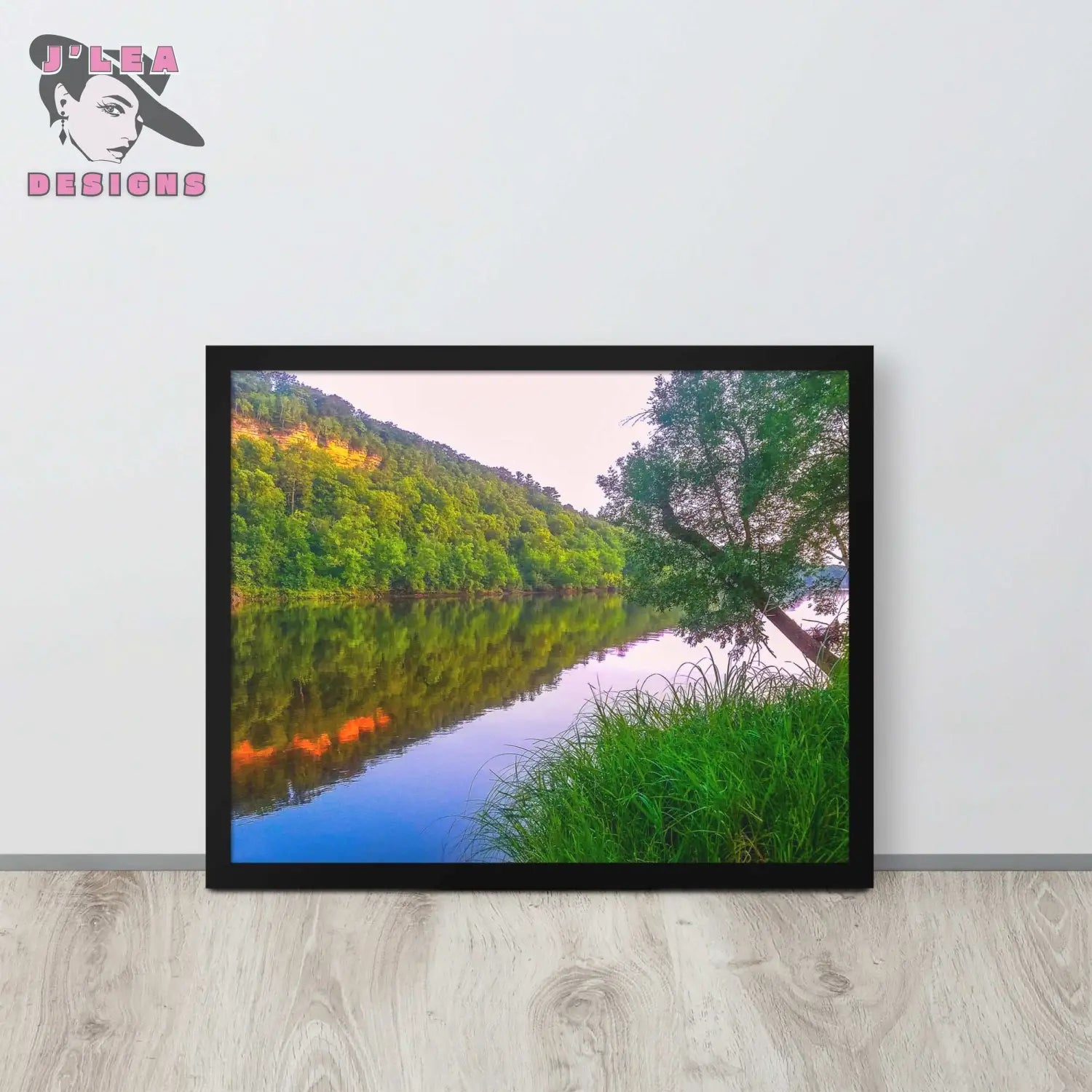 Tranquil Waters: Nature's Reflection | Framed Photography Print - J'Lea Designs