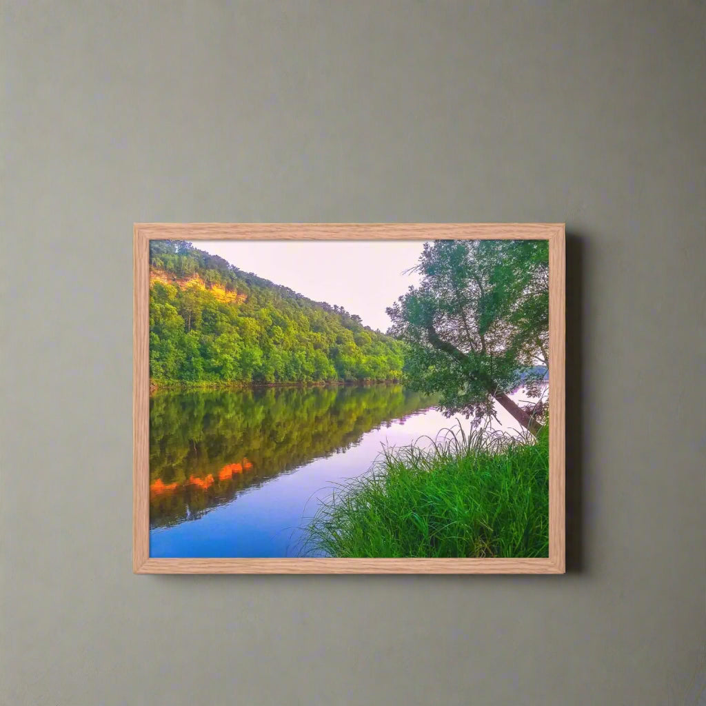 Tranquil Waters: Nature's Reflection | Framed Photography Print - J'Lea Designs