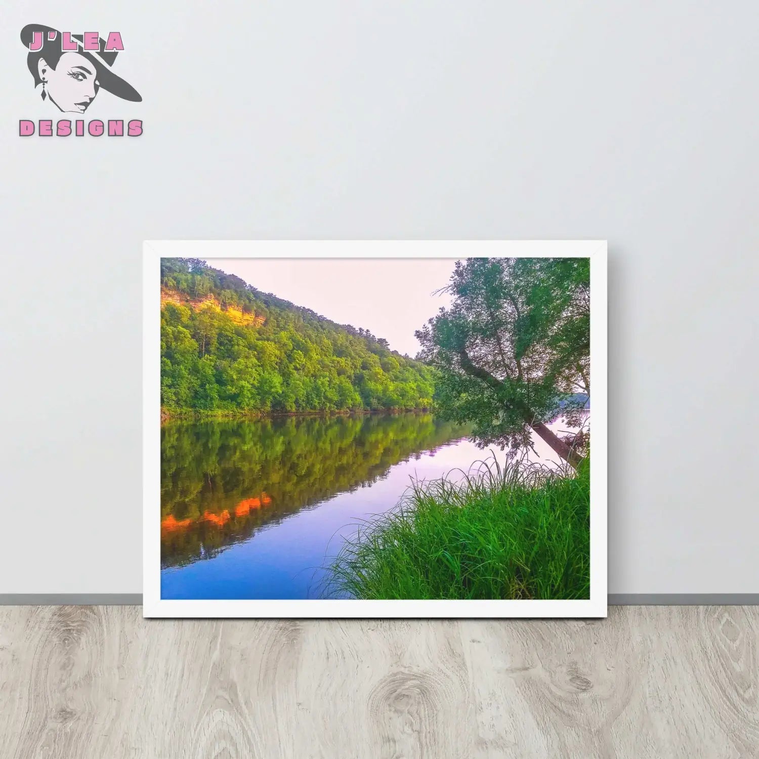 Tranquil Waters: Nature's Reflection | Framed Photography Print - J'Lea Designs