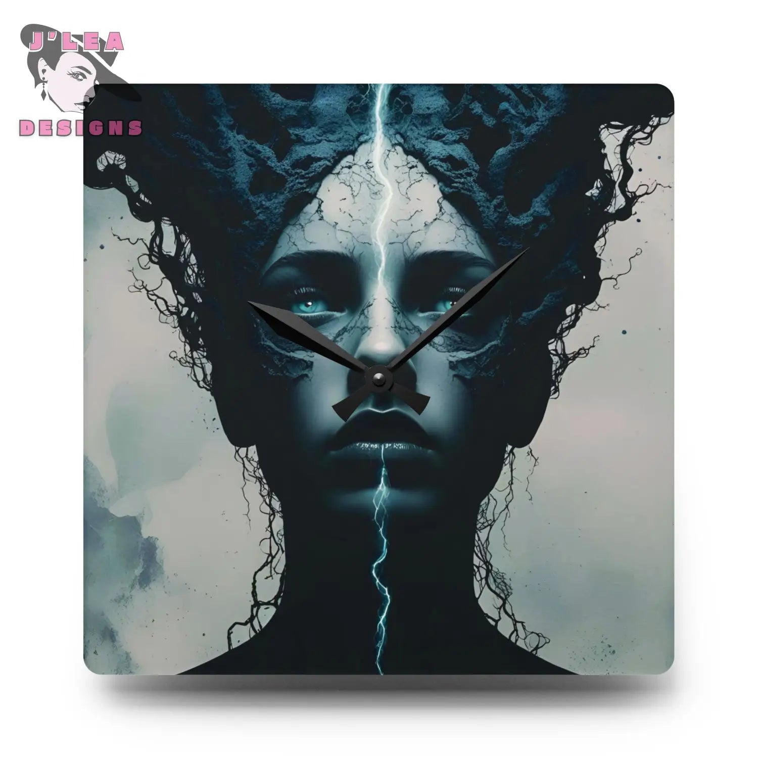 Voltage of the Soul Acrylic Wall Clock 10.75’’ × 10.75’’ (Square) Home Decor