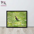 Wildlife Wonders: Grackle in the Meadow | Framed Photography Print - J'Lea Designs